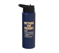 Hecho del tatuaje Basura Humor del tatuaje Autoexpresión Identidad Stainless Steel Insulated Water Bottle