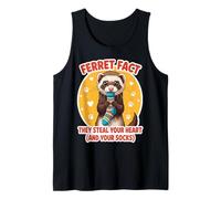 Hecho Divertido del hurón: te roban el corazón y Tus Calcetines bromean Camiseta sin Mangas