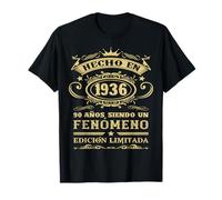 Hecho En 1936 Cumpleaños 90 Años Siendo Un Fenómeno Camiseta
