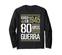 Hecho en 1945 Dando Guerra 80 Años 80 Cumpleaños Hombre Manga Larga