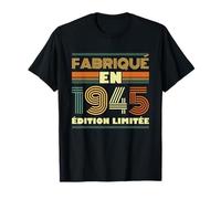 Hecho en 1945 Regalo 80 Cumpleaños Para Hombres Mujeres Camiseta