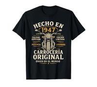 Hecho En 1947 79 Años Cumpleaños Moto Biker Hombre Motero Camiseta