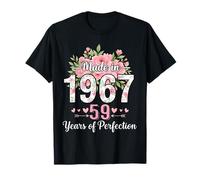 Hecho en 1967, Regalos Florales de 59 cumpleaños para Mujeres de 59 años Camiseta