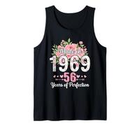 Hecho en 1969, Regalos Florales de 56 cumpleaños para Mujeres de 56 años Camiseta sin Mangas