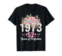 Hecho en 1973, Regalos Florales de 52 cumpleaños para Mujeres de 52 años Camiseta