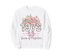 Hecho en 1973, Regalos Florales de 53 cumpleaños para Mujeres de 53 años Sudadera