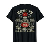 Hecho en 1985 Cumpleaños 40 Años Motero Biker Hombre Vintage Camiseta