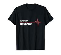 Hecho en Belgrano Argentina ciudad de nacimiento ciudad natal Camiseta