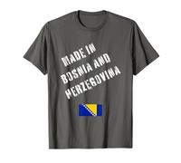 Hecho en Bosnia y Herzegovina con Bandera Divertida Camiseta