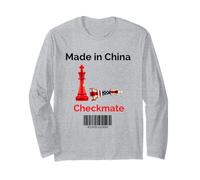 Hecho en China Jaque Mate Sarcástico Estrategia Política Humor Manga Larga