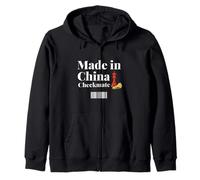 Hecho en China Jaque Mate Sarcástico Estrategia Política Humor Sudadera con Capucha