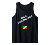 Hecho en Congo-Brazzaville con Bandera Divertida Camiseta sin Mangas