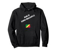 Hecho en Congo-Brazzaville con Bandera Divertida Sudadera con Capucha
