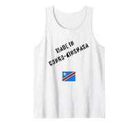 Hecho en Congo-Kinshasa con Bandera Divertida Camiseta sin Mangas