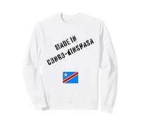 Hecho en Congo-Kinshasa con Bandera Divertida Sudadera