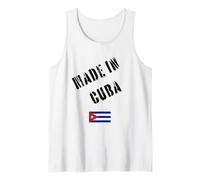 Hecho en Cuba con Bandera Divertida Camiseta sin Mangas