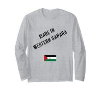Hecho en el Sáhara Occidental con Bandera Divertida Manga Larga