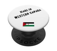 Hecho en el Sáhara Occidental con Bandera Divertida PopSockets PopGrip Adhesivo