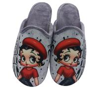 HECHO EN ESPAÑA - Zapatillas Casa Mujer - Fieltro - Suela de Caucho Antideslizante (betty boop lila, 38, Sistema tallas calzado EU, Adulto, Números, mediano, 38)