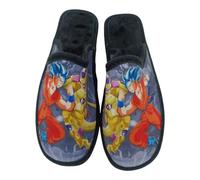 HECHO EN ESPAÑA Zapatillas de Estar por Casa - Pantuflas de Hombre - Calzado Destalonado - Calzado Ligero (SON GOKU VS FREEZER, Sistema tallas calzado EU, Adulto, Números, mediano, 43)