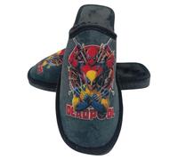 HECHO EN ESPAÑA Zapatillas de Estar por Casa - Pantuflas de Hombre - Calzado Ligero - Zapatillas Perfectas para Regalar (lobezno y deadpol, Sistema tallas calzado EU, Adulto, Números, mediano, 38)
