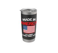 Hecho en Estados Unidos hace mucho tiempo divertido cumpleaños americano Vaso térmico de acero inoxidable de doble pared