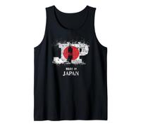 Hecho en Japón Bandera JP Vintage Pride Heritage Culture Graphic Camiseta sin Mangas