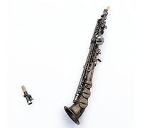 Hecho En Japón Saxofón Saxophone Sib Cuerpo Lacado De Latón Y Llaves Boquilla Cañas Cuello Con Estuche (Color : Black)