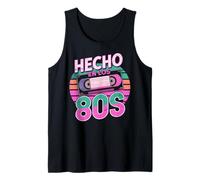 Hecho En Los 80s Latino Retro Vintage México Español Orgullo Camiseta sin Mangas