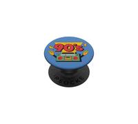Hecho en los años 90 Retro Boombox Peace Sign Vintage 90s Lover PopSockets PopGrip Adhesivo