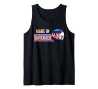 Hecho En Noviembre 1978 Impresionante Desde 1978 cumpleaños Vintage Camiseta sin Mangas