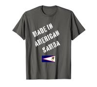 Hecho en Samoa Americana con Bandera Divertida Camiseta