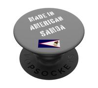 Hecho en Samoa Americana con Bandera Divertida PopSockets PopGrip Adhesivo