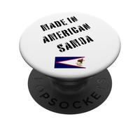Hecho en Samoa Americana con Bandera Divertida PopSockets PopGrip Adhesivo