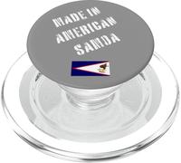 Hecho en Samoa Americana con Bandera Divertida PopSockets PopGrip para MagSafe
