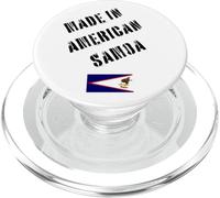 Hecho en Samoa Americana con Bandera Divertida PopSockets PopGrip para MagSafe