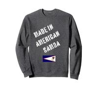 Hecho en Samoa Americana con Bandera Divertida Sudadera