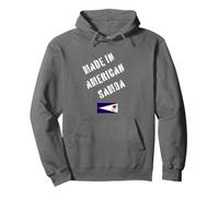 Hecho en Samoa Americana con Bandera Divertida Sudadera con Capucha