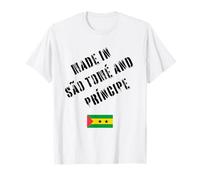 Hecho en Santo Tomé y Príncipe con Bandera Divertida Camiseta