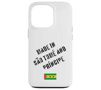 Hecho en Santo Tomé y Príncipe con Bandera Divertida Carcasa para iPhone 13 Pro