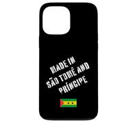 Hecho en Santo Tomé y Príncipe con Bandera Divertida Carcasa para iPhone 13 Pro MAX