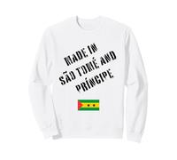 Hecho en Santo Tomé y Príncipe con Bandera Divertida Sudadera