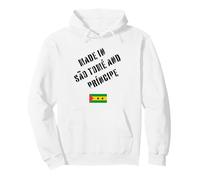 Hecho en Santo Tomé y Príncipe con Bandera Divertida Sudadera con Capucha