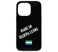 Hecho en Sierra Leona con Bandera Divertida Carcasa para iPhone 13 Pro