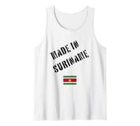 Hecho en Surinam con Bandera Divertida Camiseta sin Mangas