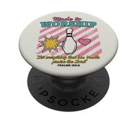 Hecho para Adorar Alabar al Señor Fe Cristiana PopSockets PopGrip Adhesivo