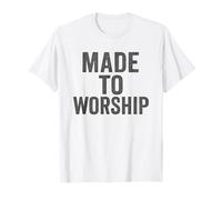 Hecho para adorar. Cita de Identidad Cristiana. Vintage. Camiseta