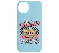 Hecho para Adorar Retro Casete Salmo 150 Arte Cristiano Carcasa para iPhone 14 Plus