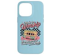 Hecho para Adorar Retro Casete Salmo 150 Arte Cristiano Carcasa para iPhone 14 Pro MAX