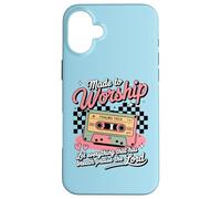 Hecho para Adorar Retro Casete Salmo 150 Arte Cristiano Carcasa para iPhone 16 Plus